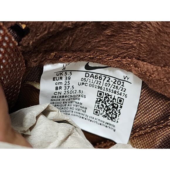 Size 8W (US 6.5 Mens) - NikeCraft General Purpose Shoe x Tom Sachs Low Brown NEW - Picture 5 of 12